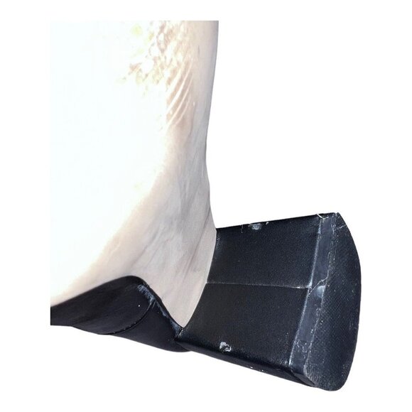 STEVE MADDEN Parisa Black Leather Women Block Heel Boot Booties - Picture 10 of 12